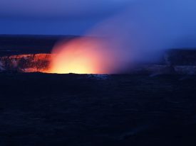 Volcano eruption in chile