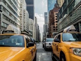 New york taxi workers on strike