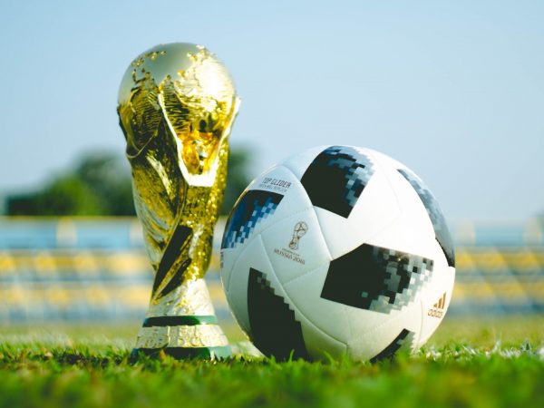 The World Cup is a gold trophy that is awarded to the winners of FIFA.